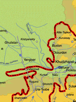 Карта города бустон таджикистан